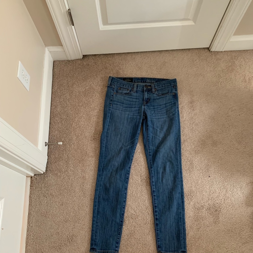 J.crew size 26 ankle toothpick jeans